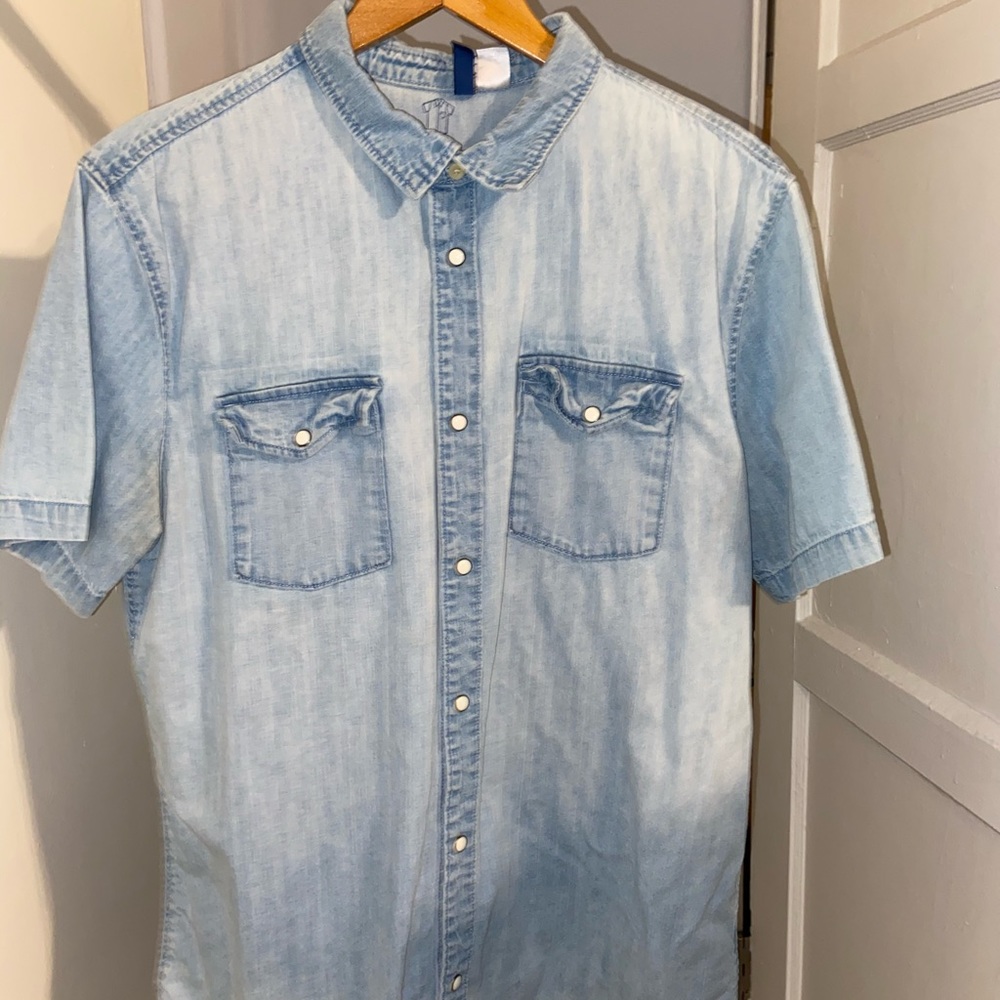 Jean button down shirt
